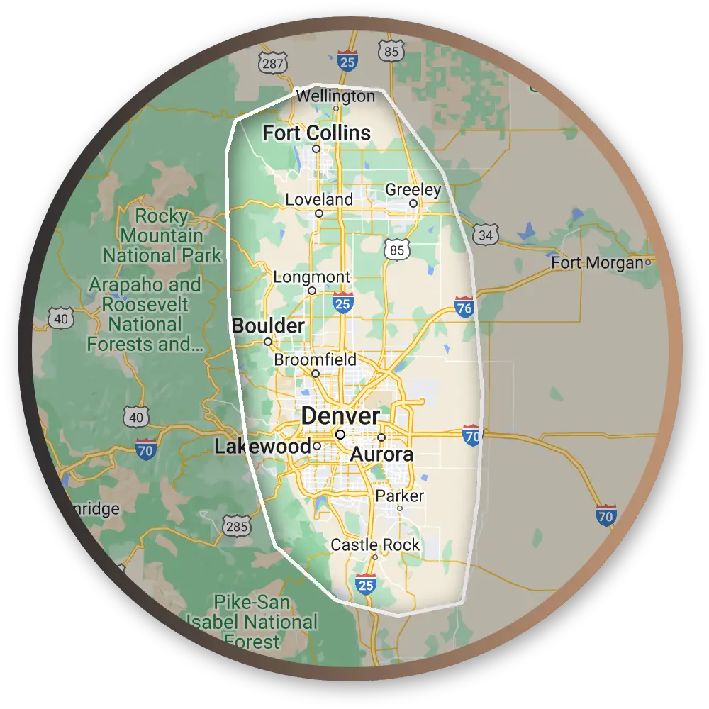 Mammoth Roofing Ltd. Service Area Map